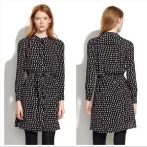Madewell Paint Dot Shirtdress Button Up Size Small